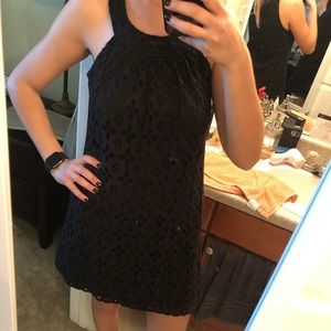Black shift dress